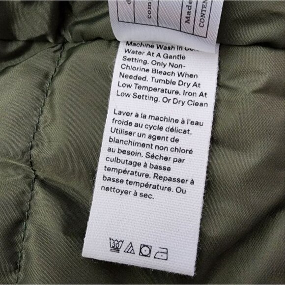 Hudson North  Men's Olive Green Puffer Coat Parka Down Fill Winter Sz M - Picture 16 of 16